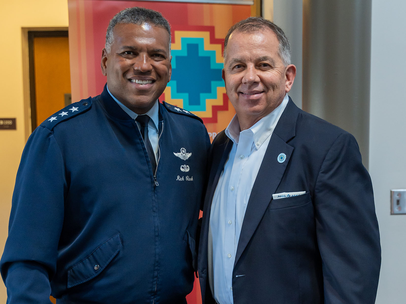 Joe Aldaz with Lt. General Richard Clark